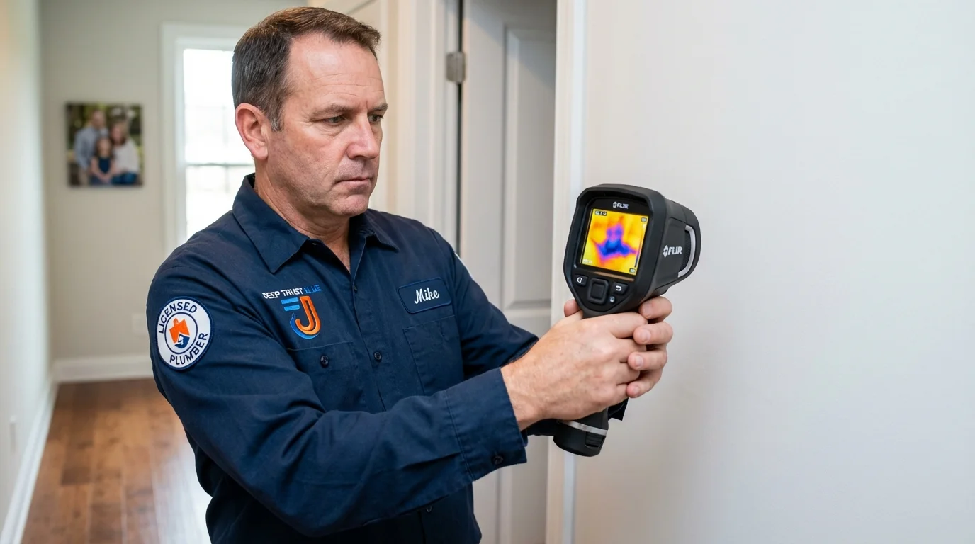 Thermal imaging leak detection by Johns Plumbing LLC in Saraland